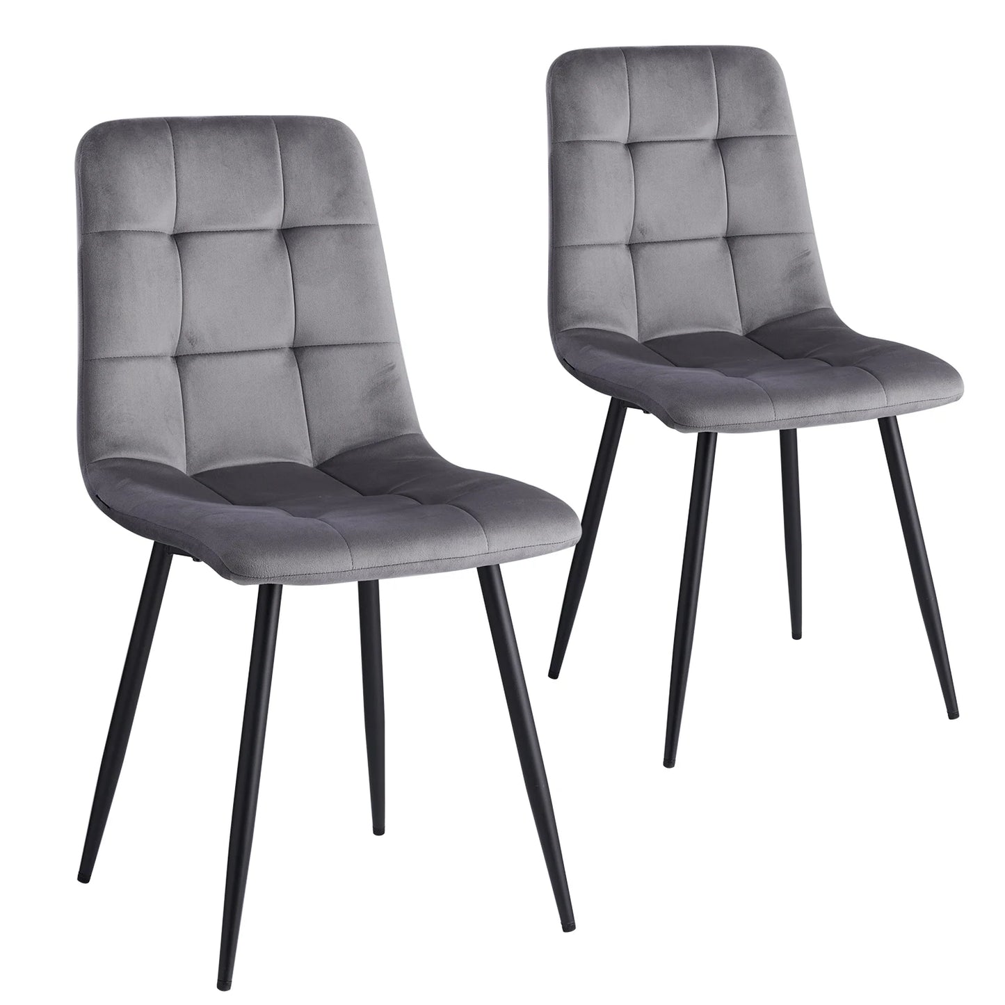 Chaise Tristan — velours, métal, lot de 6