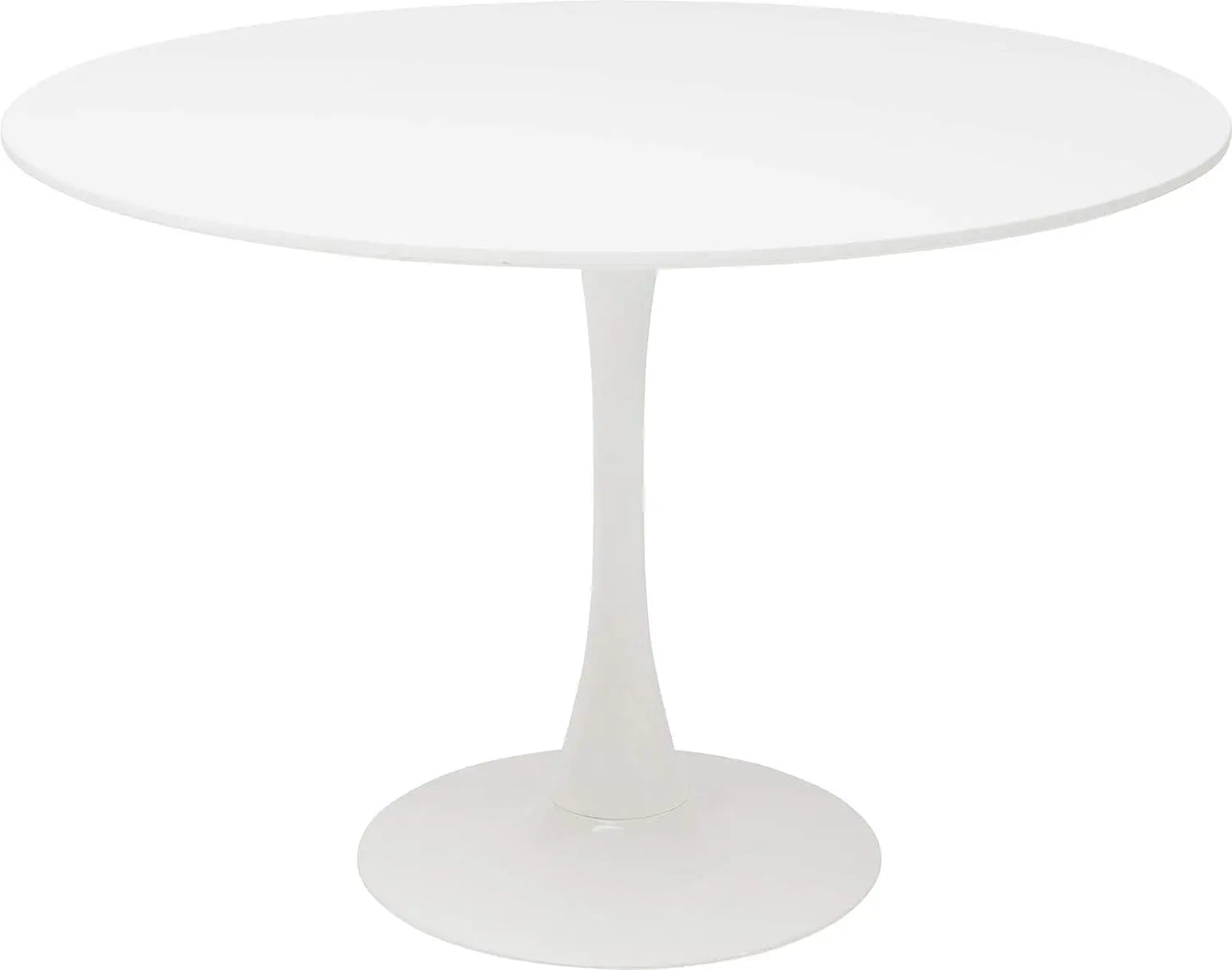 Table de salle à manger Simon — finition blanche, design contemporain, ronde