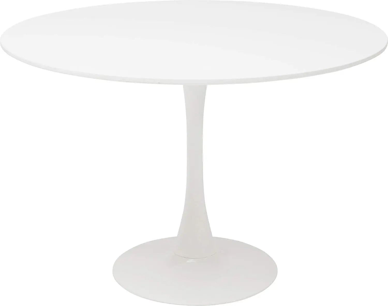 Table de salle à manger Arthur — finition blanche, design contemporain, ronde