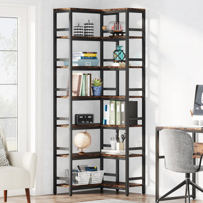 Bibliothèque Hadrien — métal, design contemporain, rangement intégré, 7 niveaux