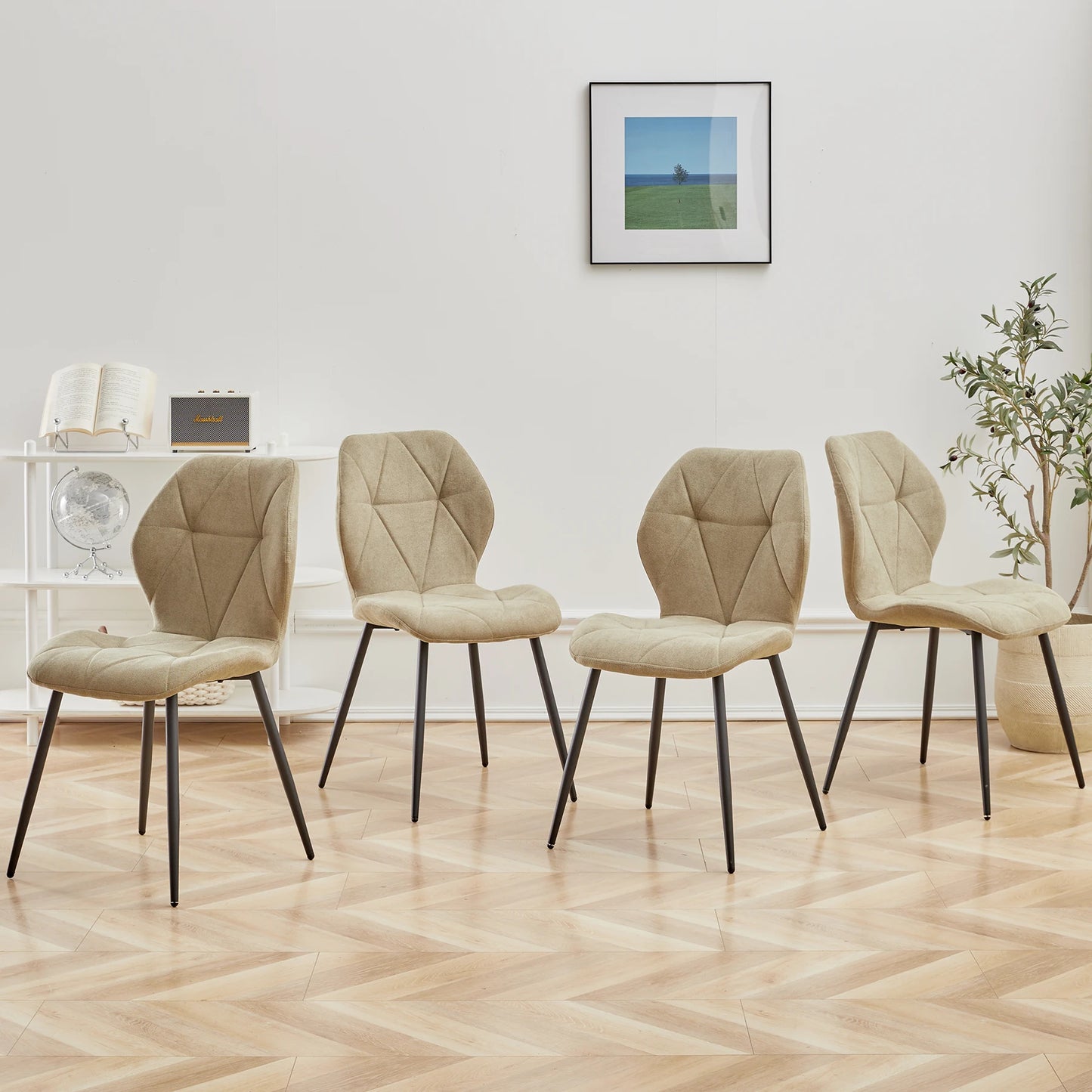 Chaise Valère — métal, lot de 6