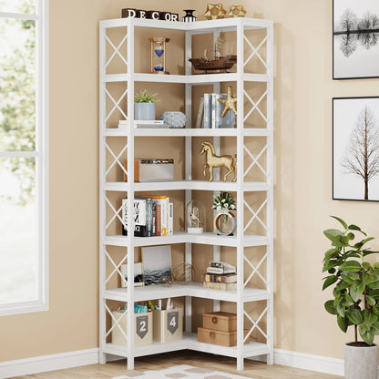 Bibliothèque Hadrien — métal, design contemporain, rangement intégré, 7 niveaux