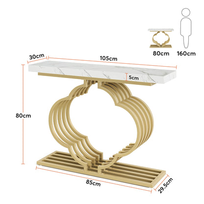Console Maxime — finition dorée, design contemporain