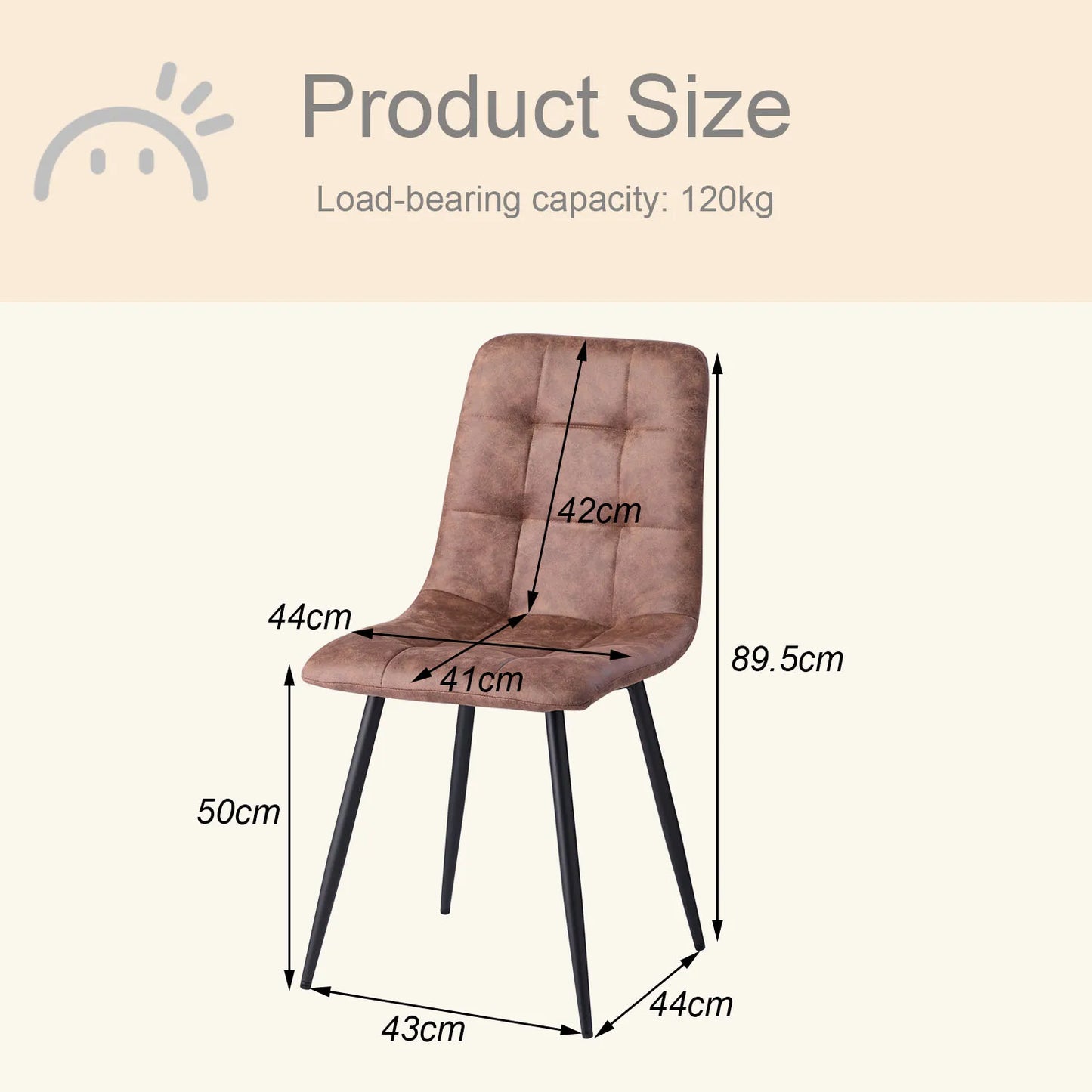Chaise Armand — velours, métal, style rétro