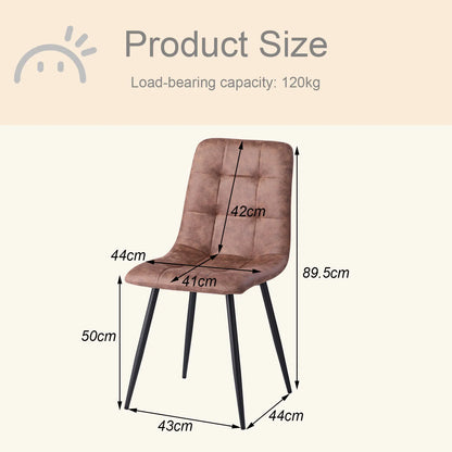 Chaise Armand — velours, métal, style rétro
