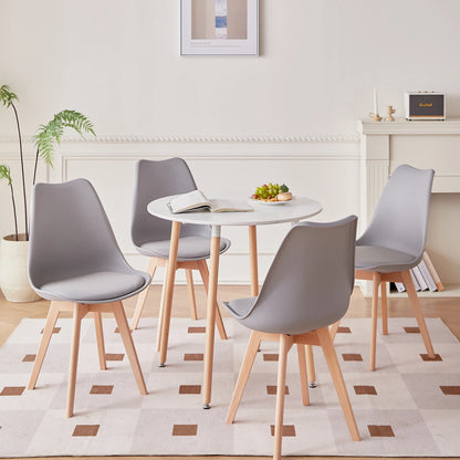 Chaise Constance — style nordique, ronde