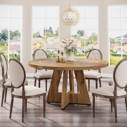 Table de salle à manger Stéphane — métal, ronde