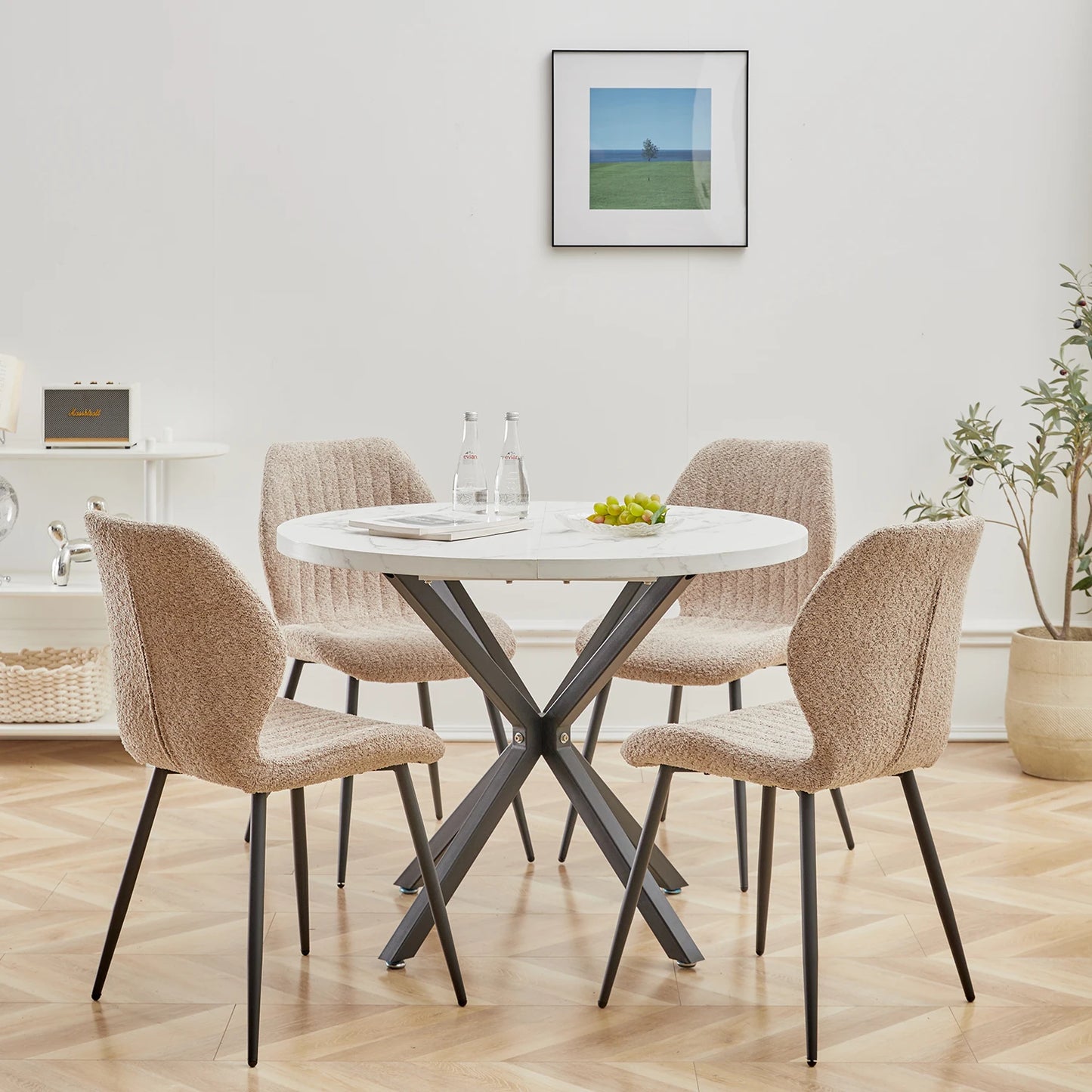 Chaise Marthe — métal, lot de 6