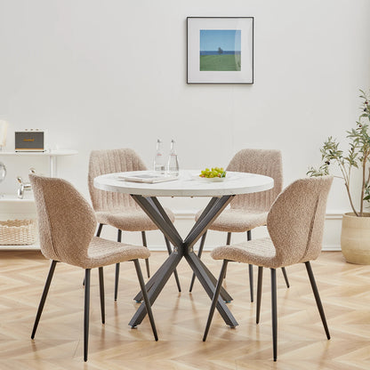 Chaise Marthe — métal, lot de 6