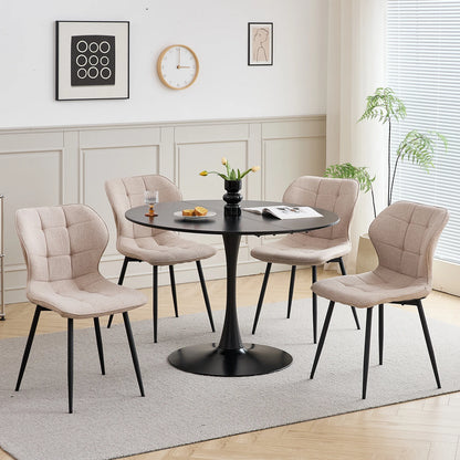 Chaise Cyril — finition noir, métal, design contemporain
