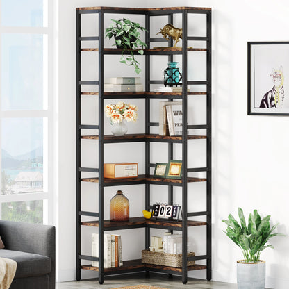 Bibliothèque Hadrien — métal, design contemporain, rangement intégré, 7 niveaux