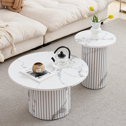 Table basse Prosper — bois, ronde