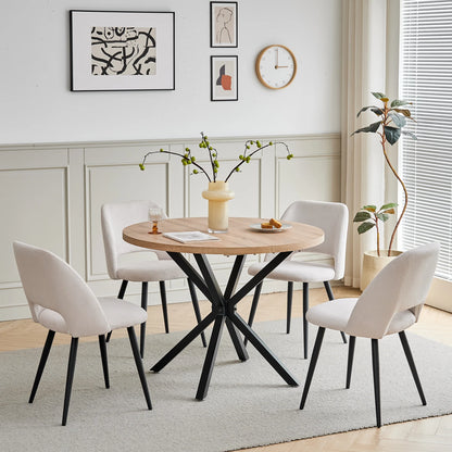 Chaise Nestor — velours, lot de 6