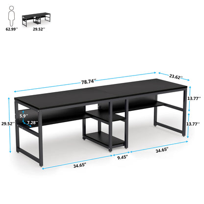 Bureau Roland — style rustique, pour deux personnes