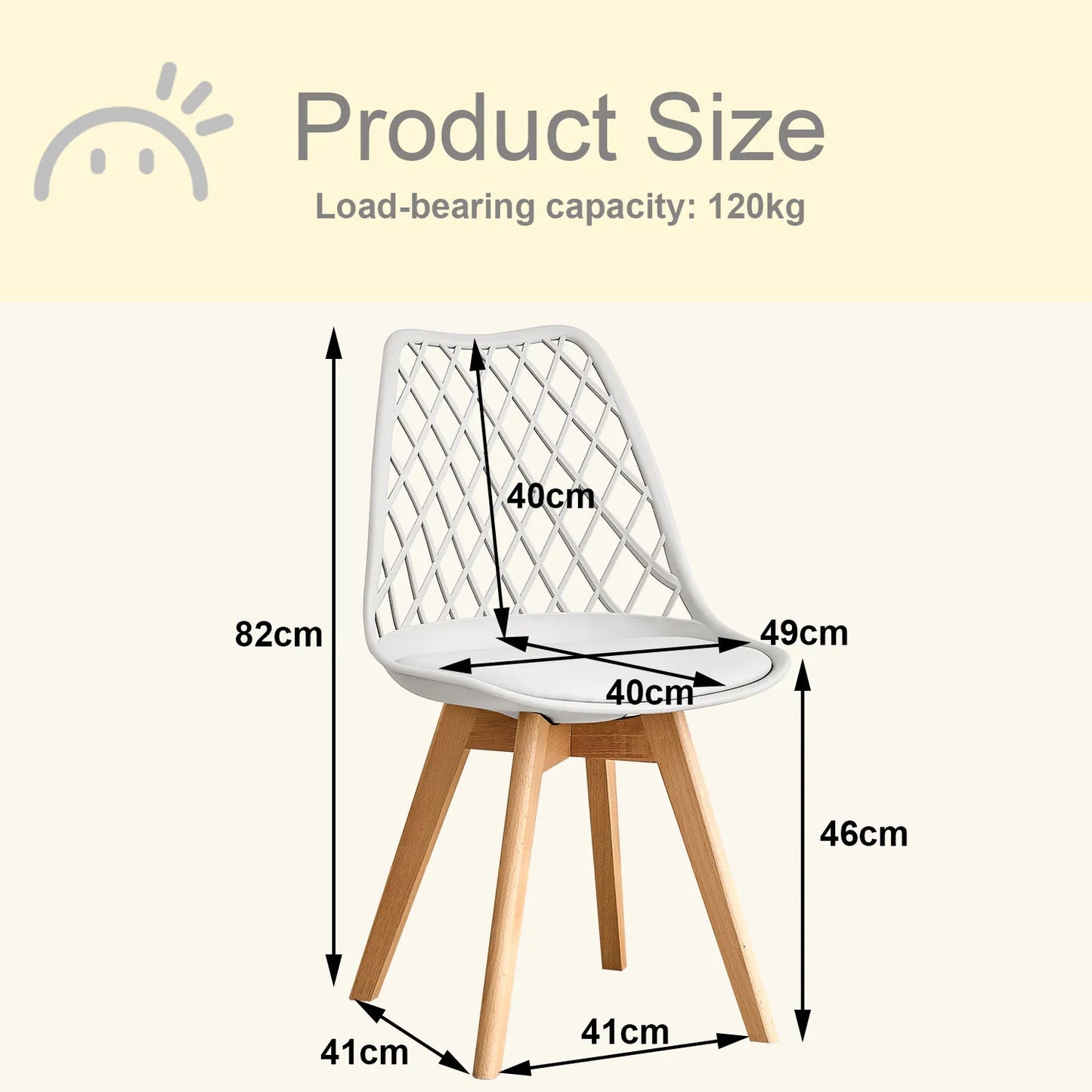 Chaise Liliane — bois massif, design contemporain
