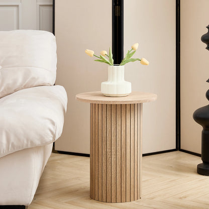 Table basse Prosper — bois, ronde
