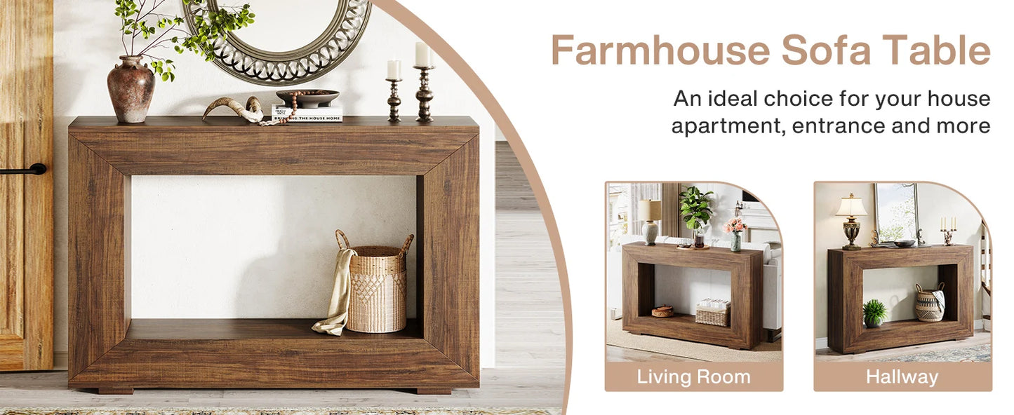 Table d'appoint Ophélie — style industriel, rangement intégré