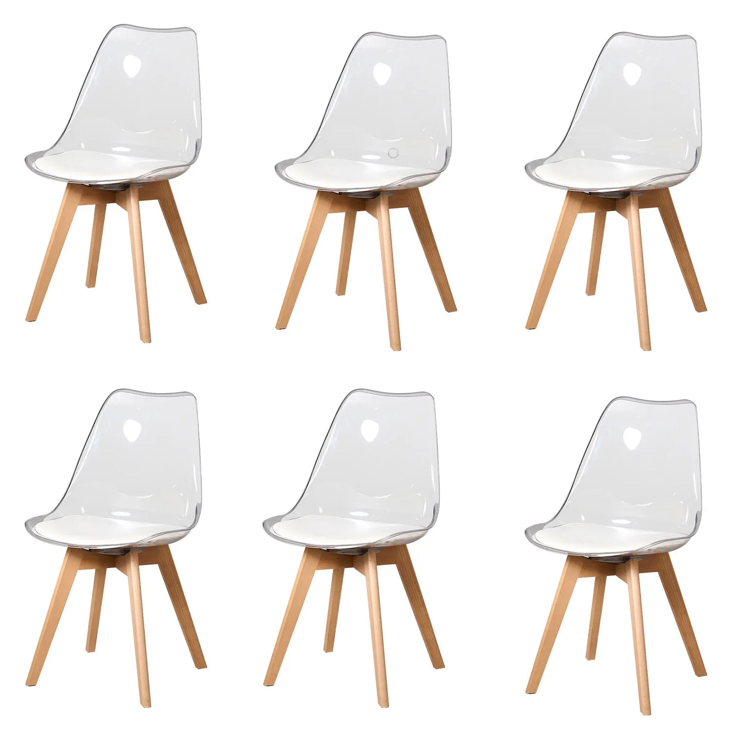 Chaise Aude — finition blanche, bois