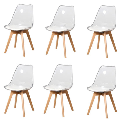 Chaise Aude — finition blanche, bois