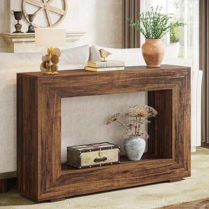 Console Edmond — métal, style industriel, rangement intégré