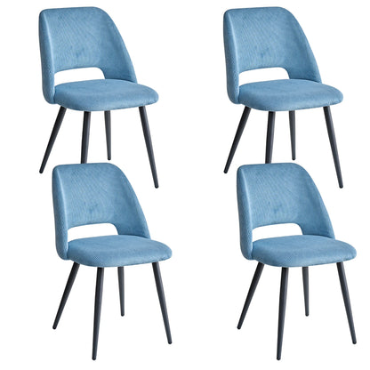 Chaise Nestor — velours, lot de 6
