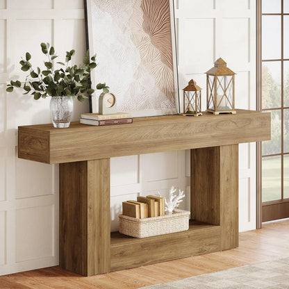 Console Laetitia — bois, 2 niveaux