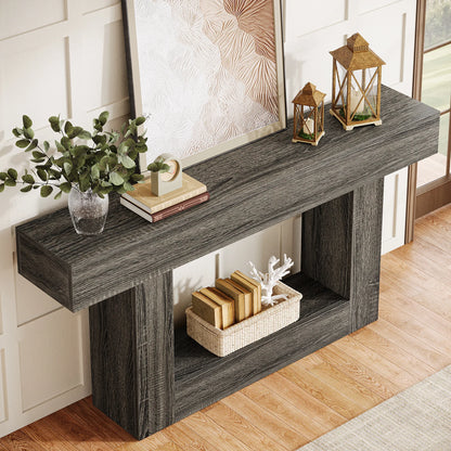 Console Laetitia — bois, 2 niveaux