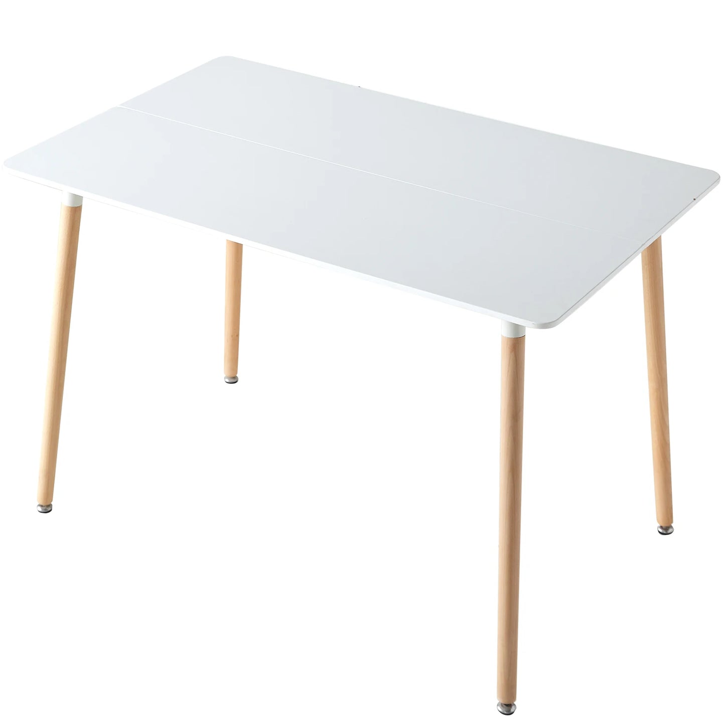 Table basse Gaëlle — finition blanche, bois, style nordique, ronde