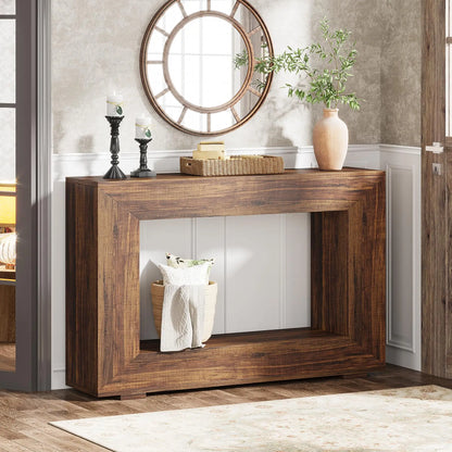 Console Edmond — métal, style industriel, rangement intégré