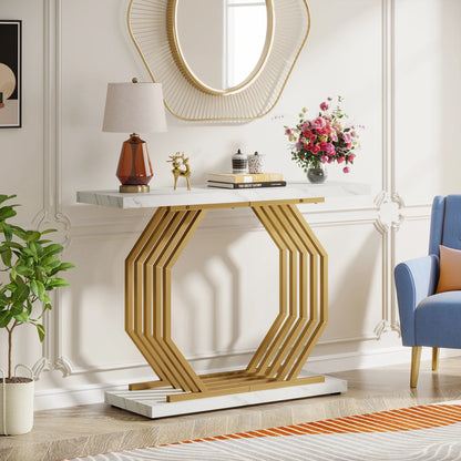 Console Maxime — finition dorée, design contemporain