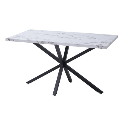 Table de salle à manger Thérèse — marbre, rectangulaire