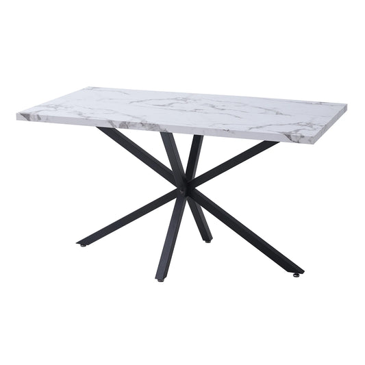 Table de salle à manger Thérèse — marbre, rectangulaire