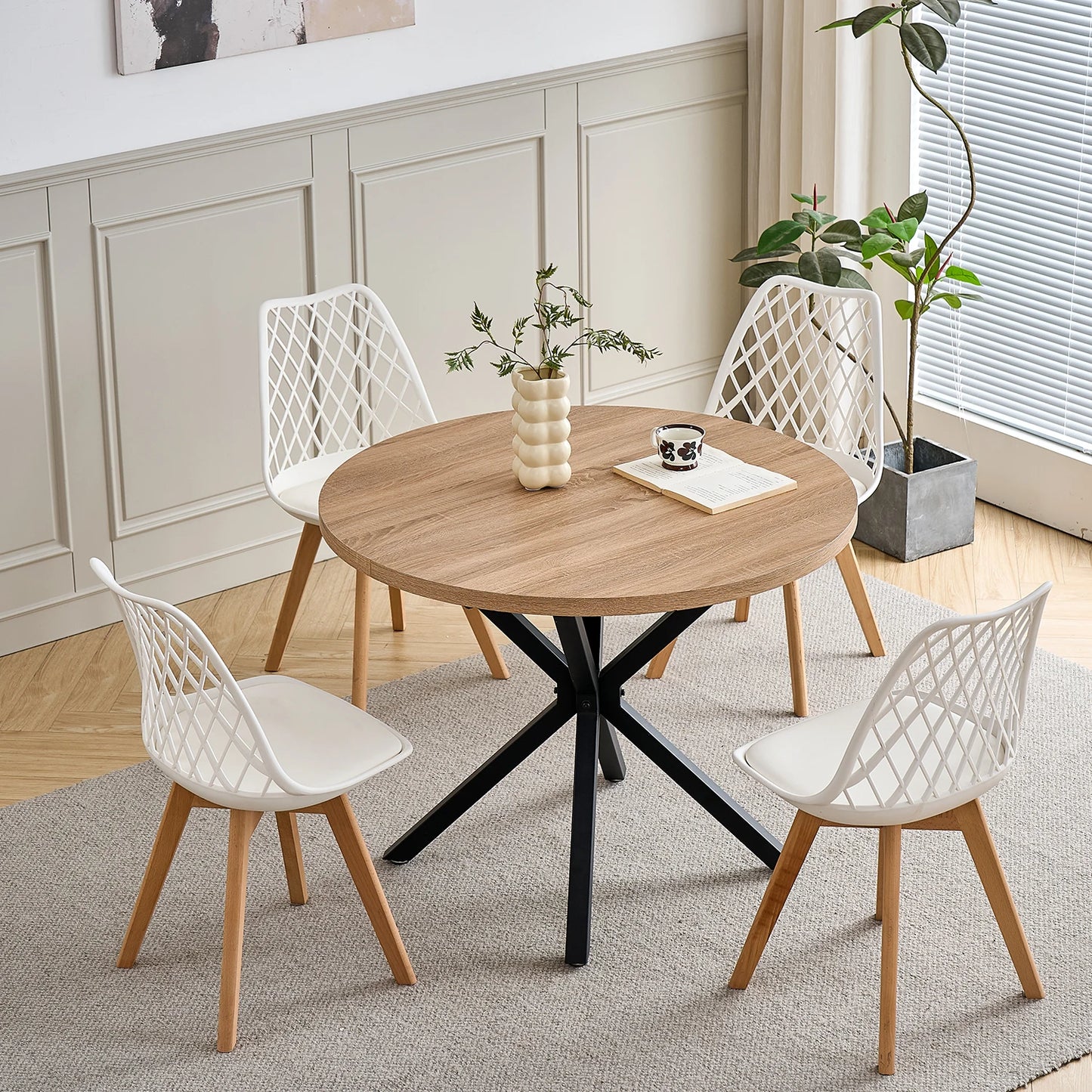 Chaise Liliane — bois massif, design contemporain