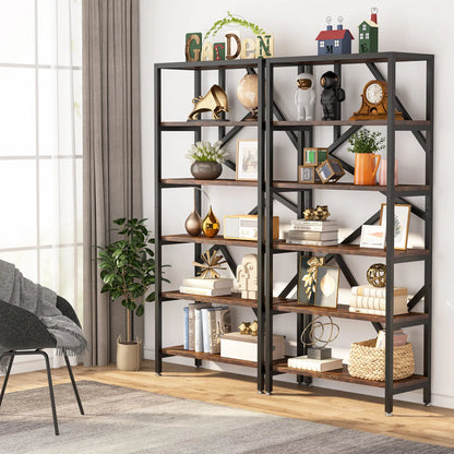 Bibliothèque Salomé — métal, style industriel, rangement intégré, 5 niveaux