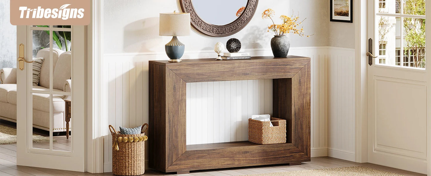 Table d'appoint Ophélie — style industriel, rangement intégré