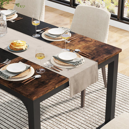 Table de salle à manger Gabriel — style industriel, rectangulaire