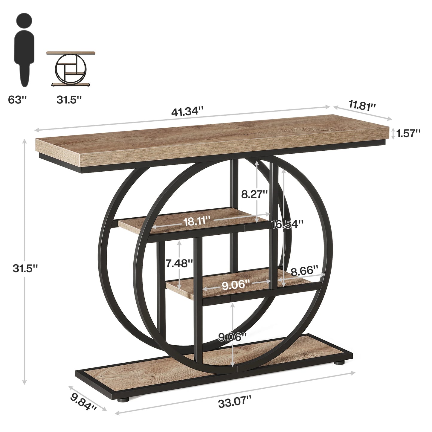 Console Robert — style industriel, 4 niveaux