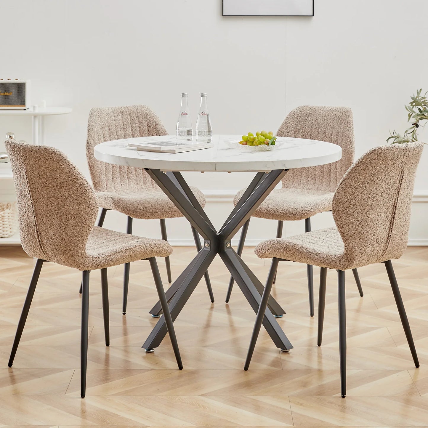 Chaise Marthe — métal, lot de 6