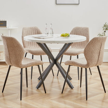 Chaise Marthe — métal, lot de 6