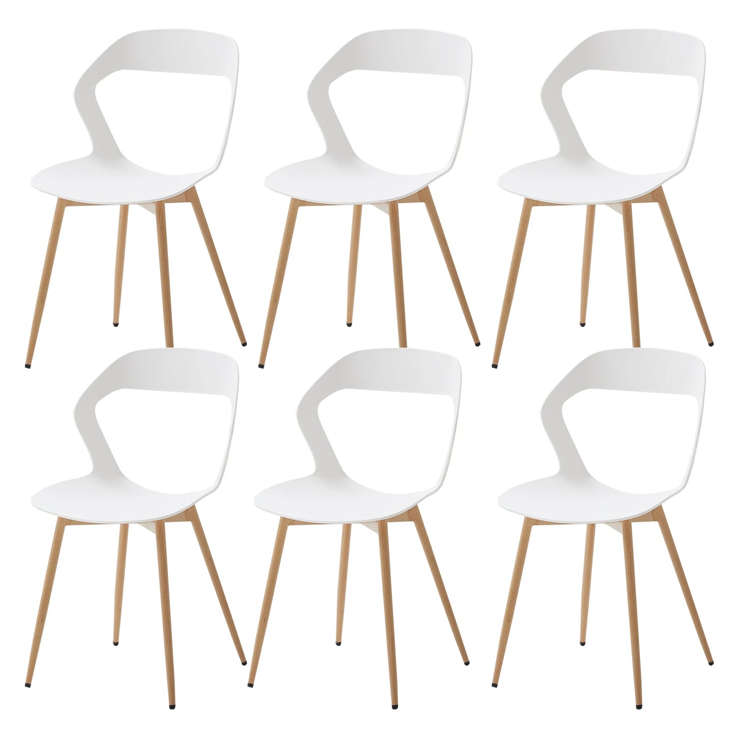 Chaise Bastien — finition blanche, style nordique