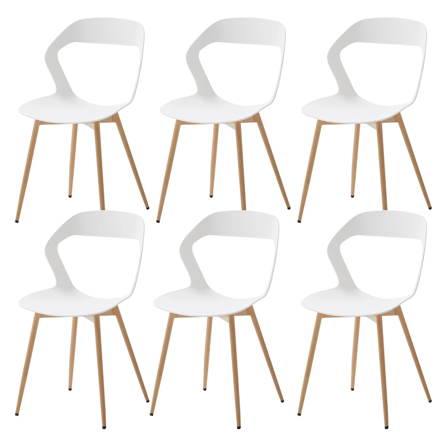 Chaise Bastien — finition blanche, style nordique