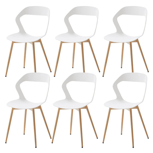 Chaise Bastien — finition blanche, style nordique