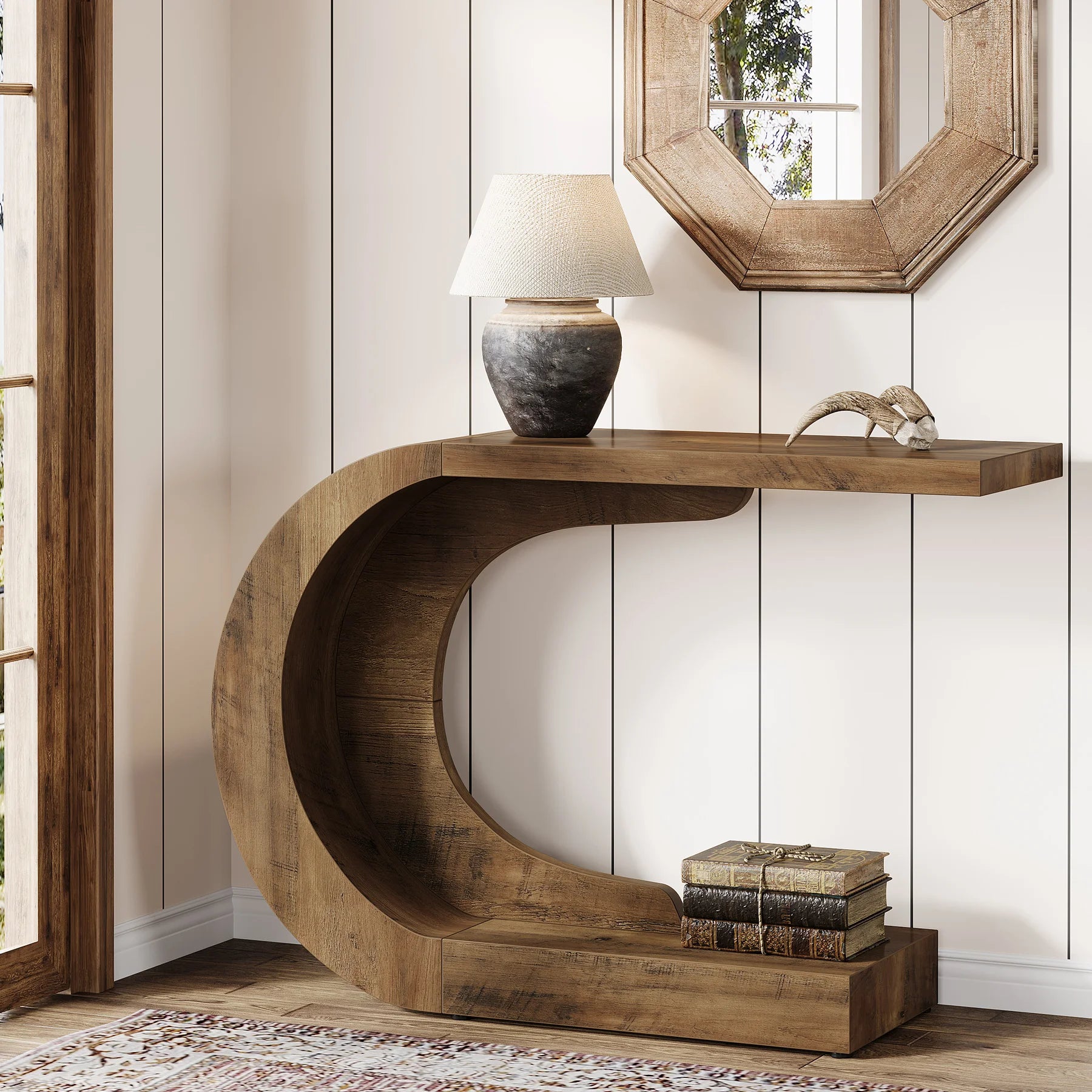 Table d'appoint Guy — bois, design contemporain