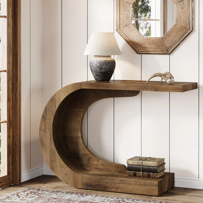 Table d'appoint Guy — bois, design contemporain