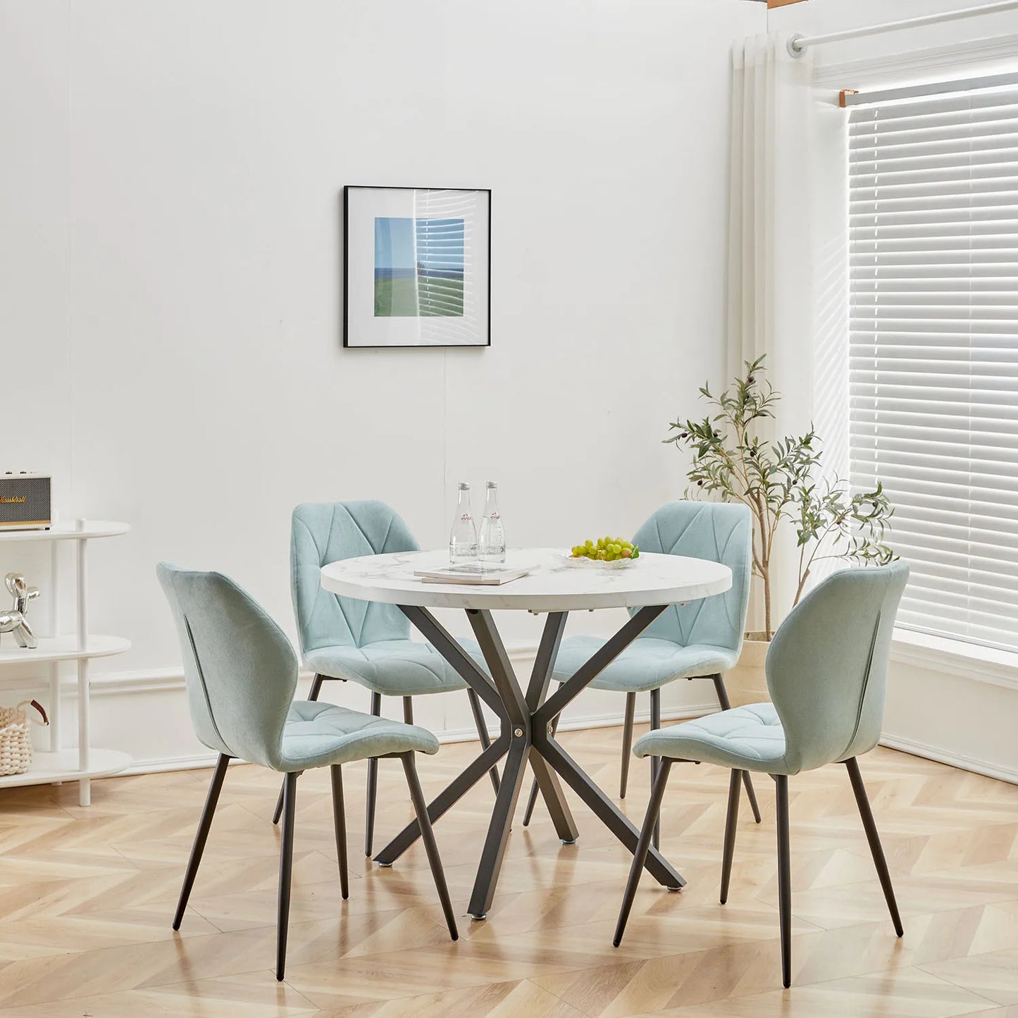 Chaise Valère — métal, lot de 6