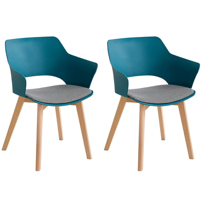 Chaise Lorraine — bois, design contemporain, avec accoudoirs