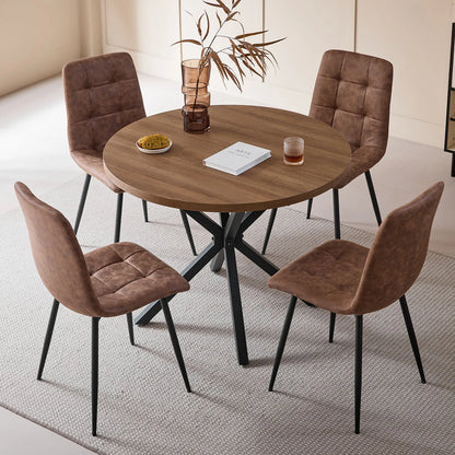 Chaise Armand — velours, métal, style rétro
