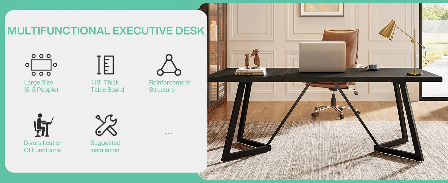 Bureau Joséphine — finition noir, métal, design contemporain