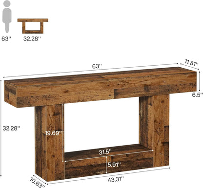 Console Laetitia — bois, 2 niveaux