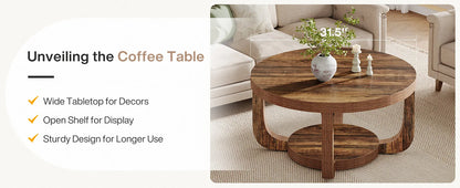 Table basse Chloé — bois, design contemporain, rangement intégré, 2 niveaux